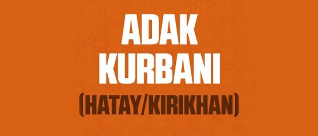 Adak Kurbanı (Hatay/Kırıkhan)